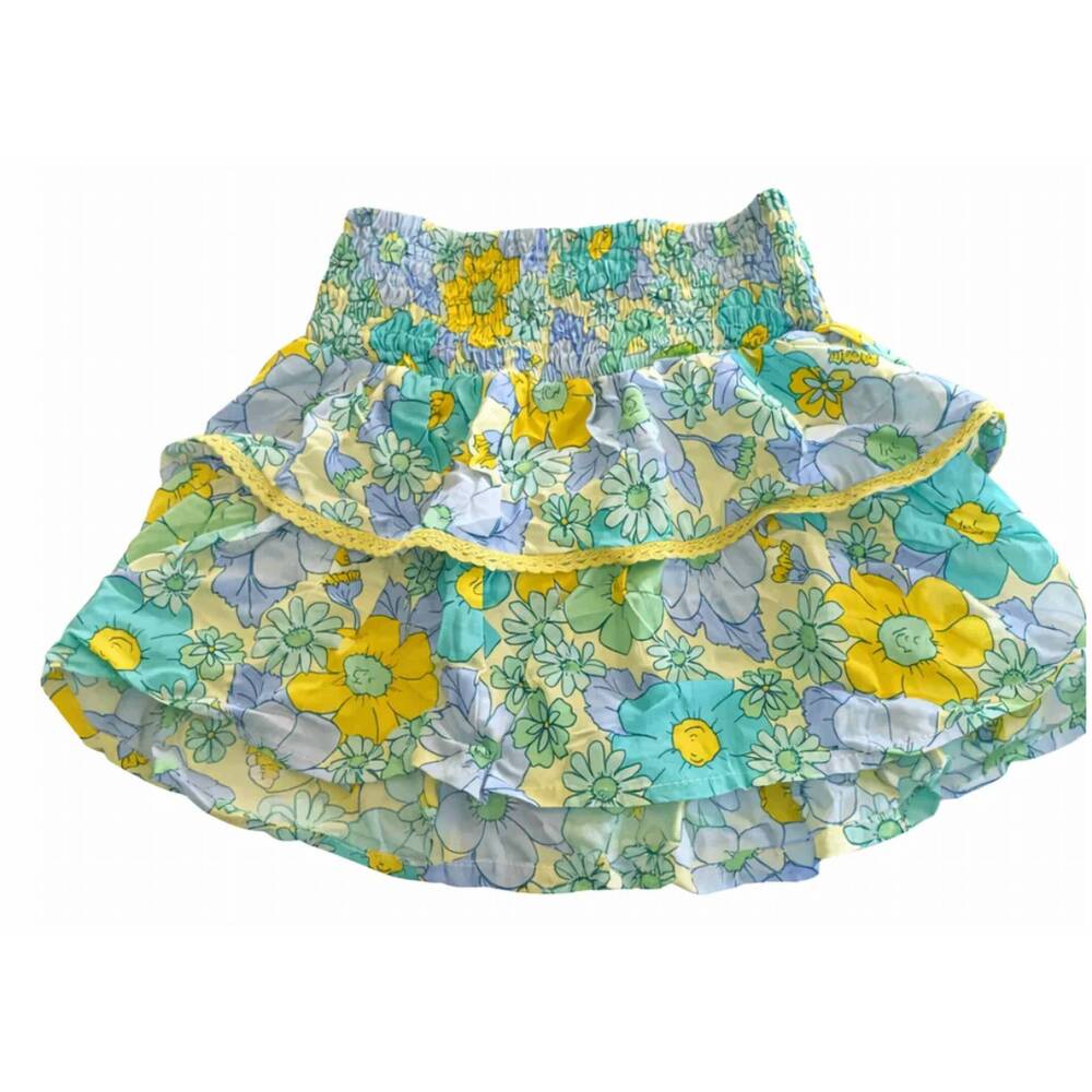 NEW BELA & NUNI girl's floral ruffle skirt in multicolor